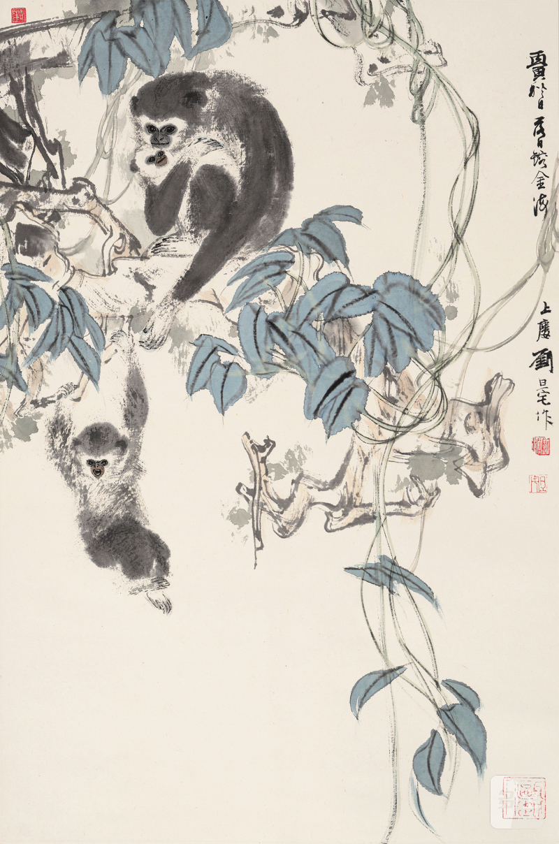 刘旦宅 1931-2011 三猿图 - 图2